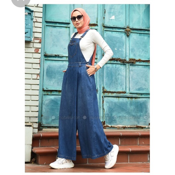 NWT Overalls Wide Leg Deep Pockets US Size 12 - Picture 1 of 8
